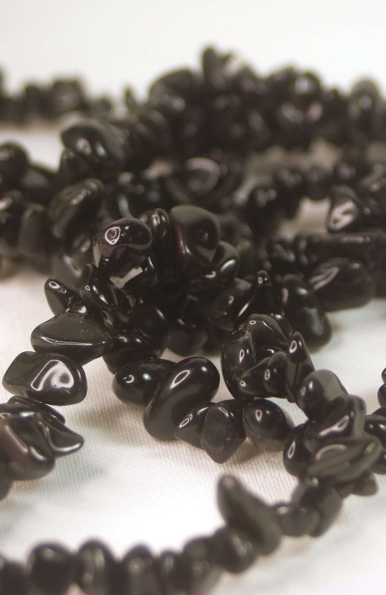 Black Obsidian Chip Bracelet